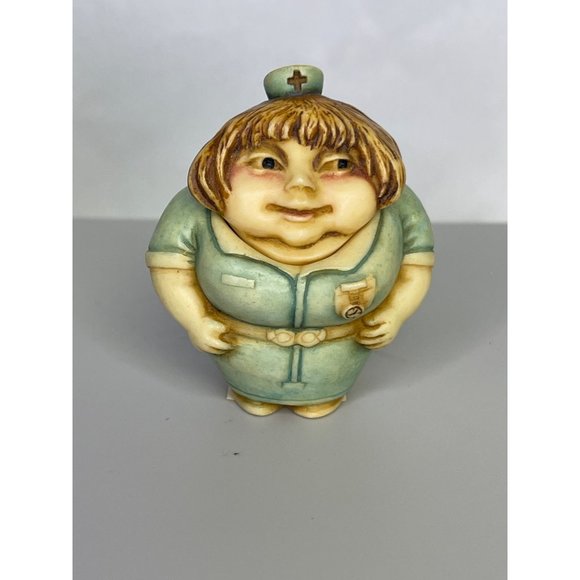 Pot Bellys nurse RN figurine w lid Harmony Kingdom design The Health Maker 2001 - Picture 6 of 11